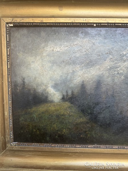 Oil painting with Mednyánszky signature