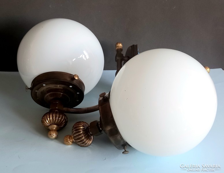 2 Orion bronze wall lamps, negotiable art deco design