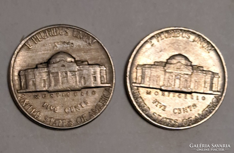 2 Pieces 1968. 1978 USA 5 cents (t-43)