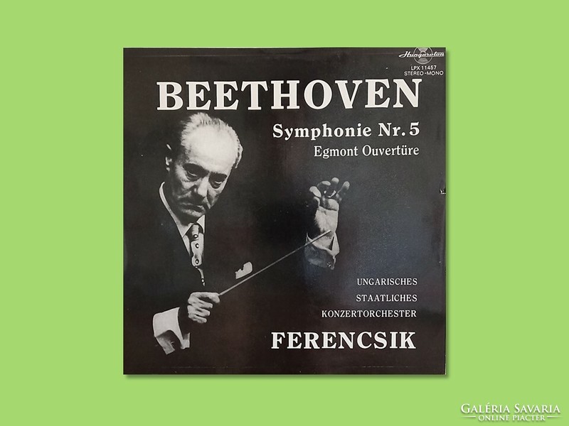 Beethoven vinyl record, 5th Symphony and Egmont Overture, conducted by János Ferencsik