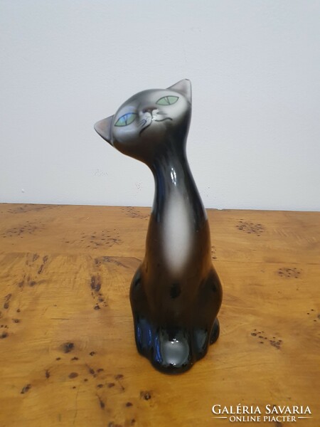 Small granite cat figure