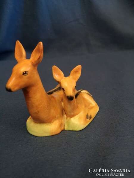 Bodrogkeresztúr ceramics - deer with kid