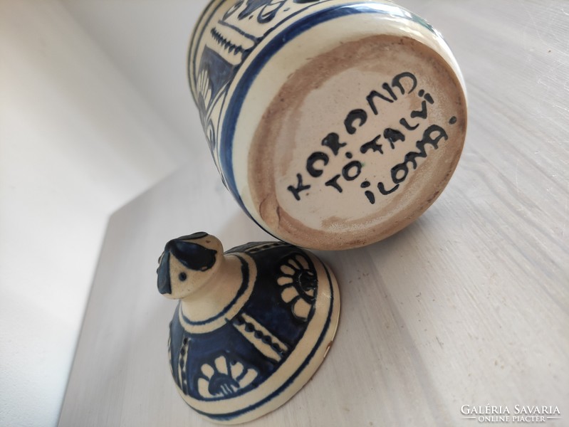 Korondi ceramic sugar/salt holder Tófalvi Ilona