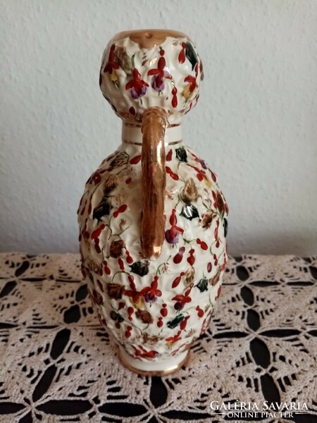 Antique fischer j budapest majolica vase