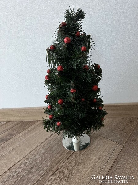 Kis méretű vintage műfenyő fenyőfa karácsonyfa karácsonyfadísz