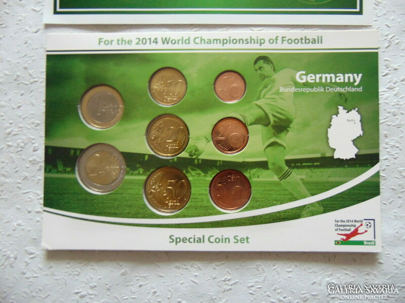 Németország Foci VB 8 darab érme 2014 bliszterben !