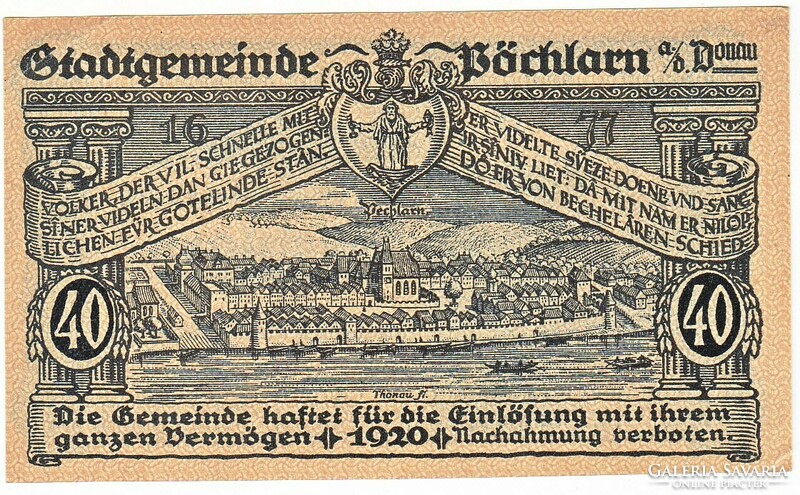 Austrian emergency money 40 heller 1920 3rd Edition