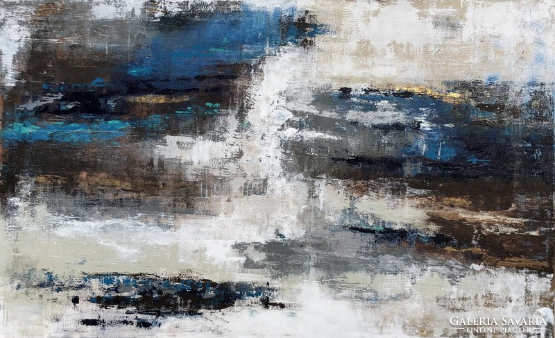 Andrea elek - rodos - abstract painting - 80x130 cm