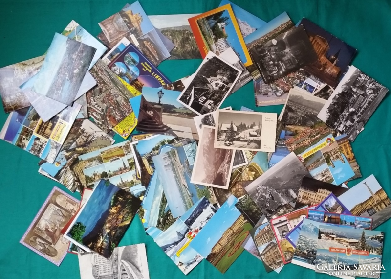 Mixed postcards from Austria - cities, buildings, monuments, landscapes, mountains - also postmen