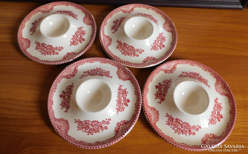 English porcelain soft-boiled egg serving dish - 4 pieces