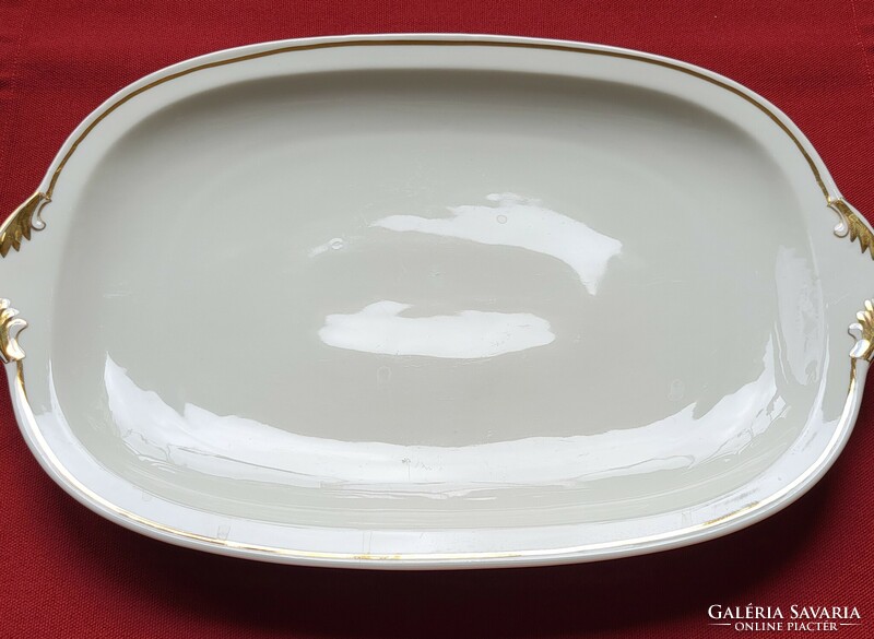 Zeh scherzer bavaria us zone German porcelain serving bowl serving plate with gold edge