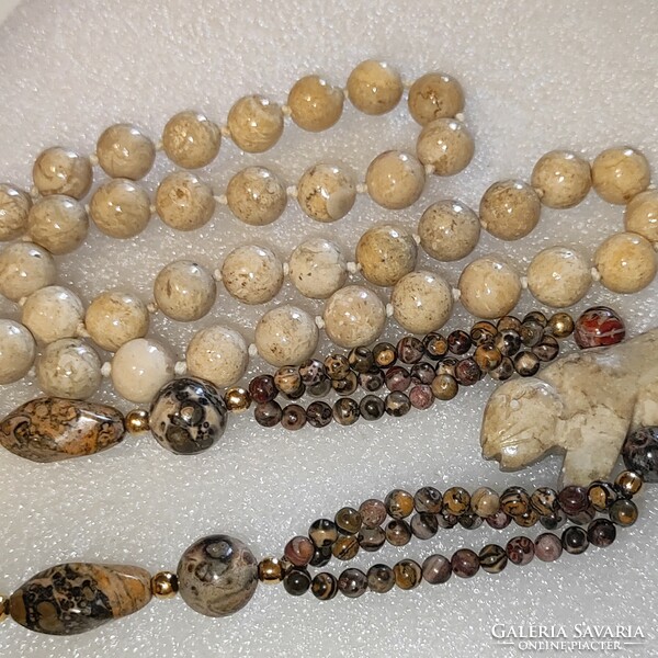 -20% Off discount! 106G jasper necklace with damaged pendant