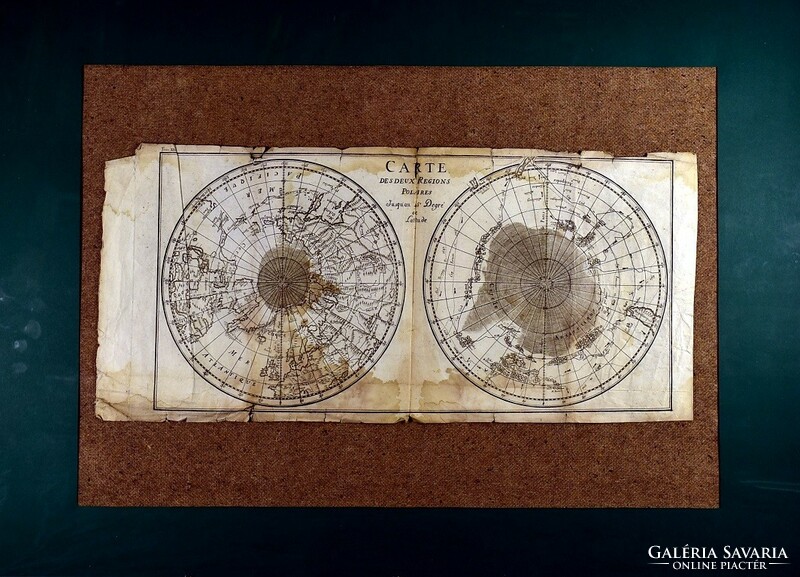 XVIII. sz. francia térképész (?): A FÖLD 2 PÓLUSA