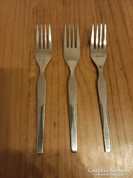 Stainless steel cake fork 3 pieces plain