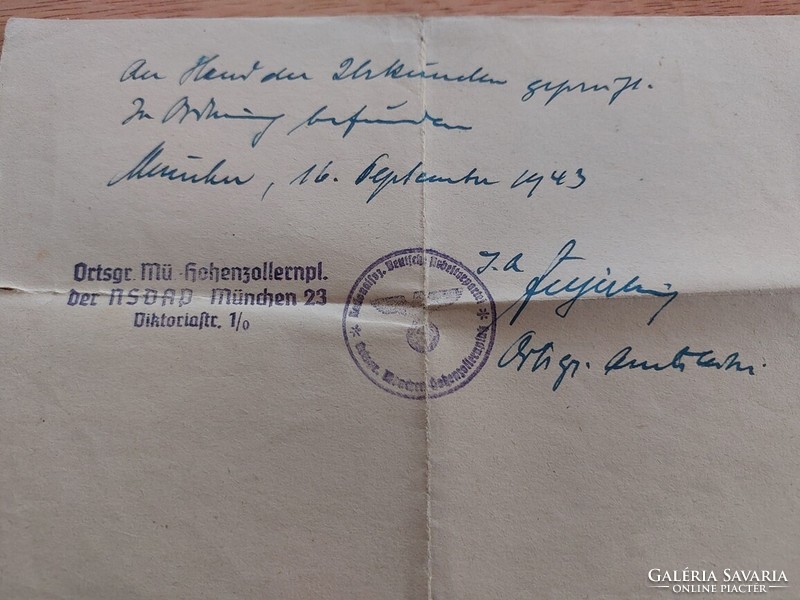 (K) Német katonai fotók, dokumentumok, térkép gyűjtőknek II. VH