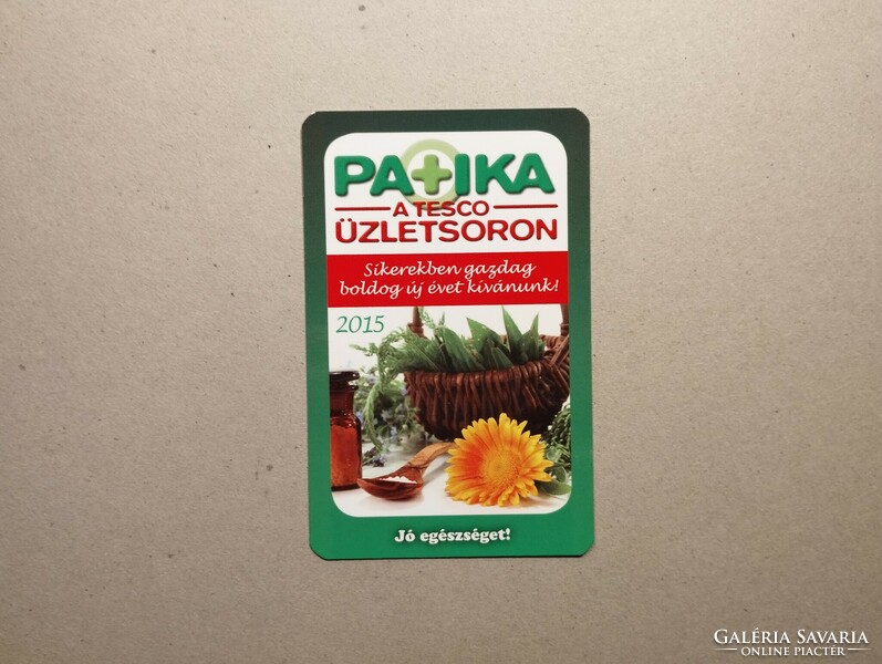 Magyarország, kártyanaptár IV. - Patika plusz Gyógyszertárak 2015