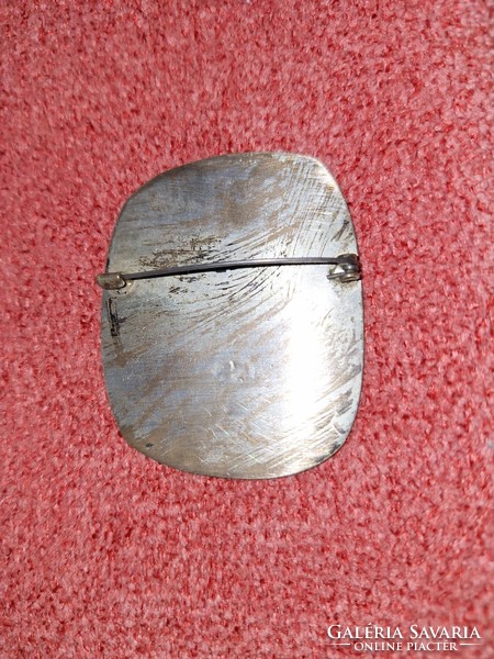 János Percz unique rooster pin, brooch 5.5x4 cm
