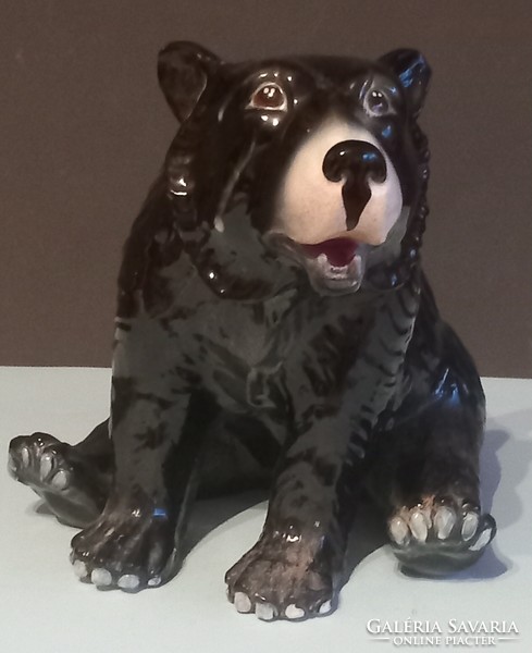 Huge ceramic teddy bear negotiable art deco design