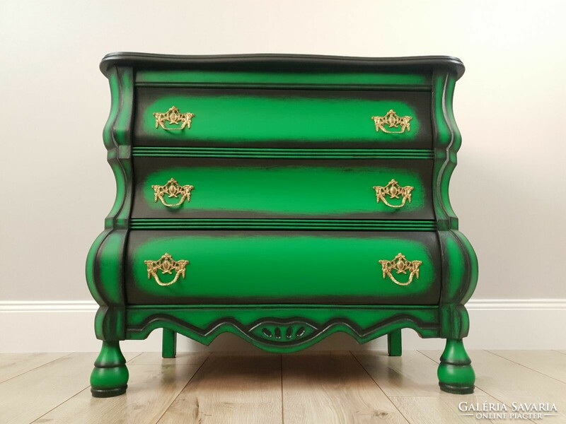 Green dresser with 3d decoration
