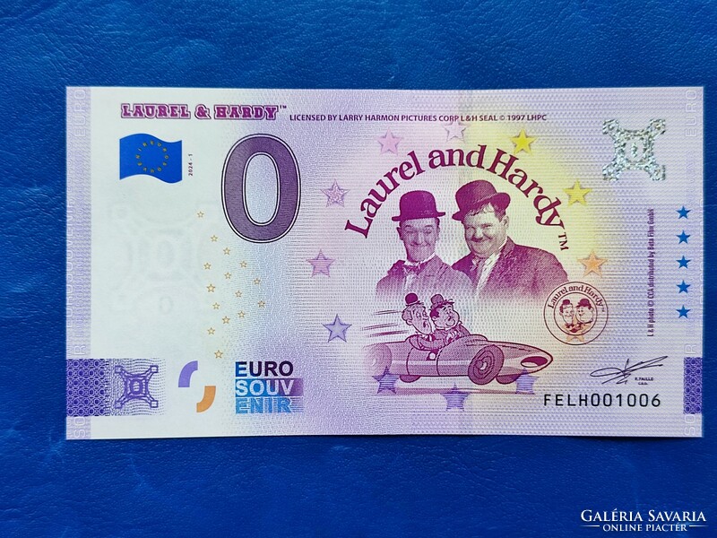 Malta 0 euro 2024 stan and pan (laurel & hardy)! Rare commemorative paper money! Ouch!
