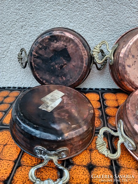 Authentic Turkish copper pans, handmade 6 pcs. Negotiable!!