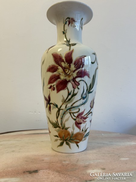 Zsolnay Orchideás váza  35 cm