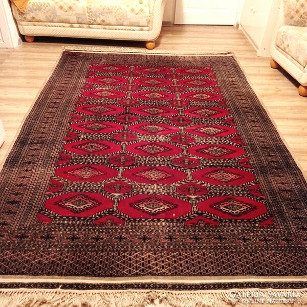 Old Pakistani Bockara hand-knotted wool rug, 260 x 185 cm