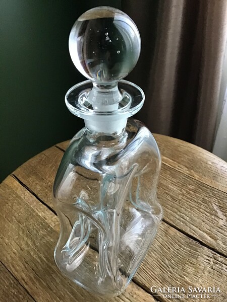Old Danish Holmegaard glass bottle