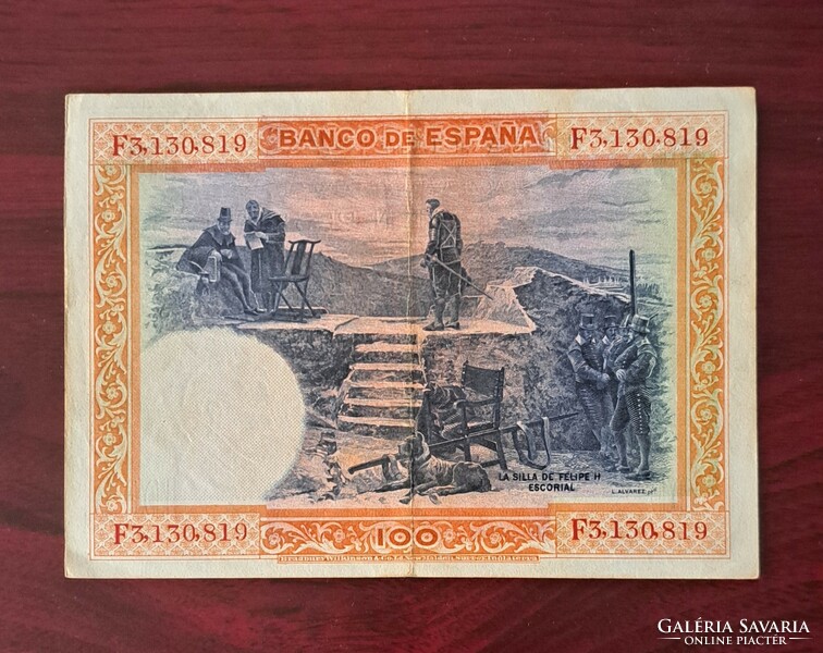 Spanyolország 100 peseta 1925