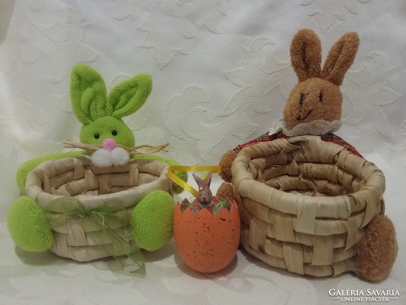 Easter decoration-2 candy bunnies 11.13 cm