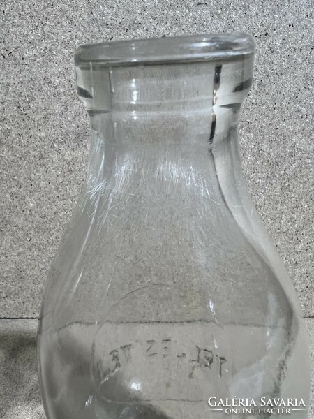 Old whole milk milk bottle, height 24 cm. 4076