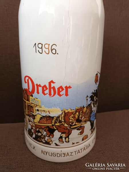 Dreher hatalmas porcelán söröskorsó - 1996
