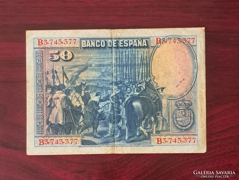 Spanyolország 50 peseta 1928