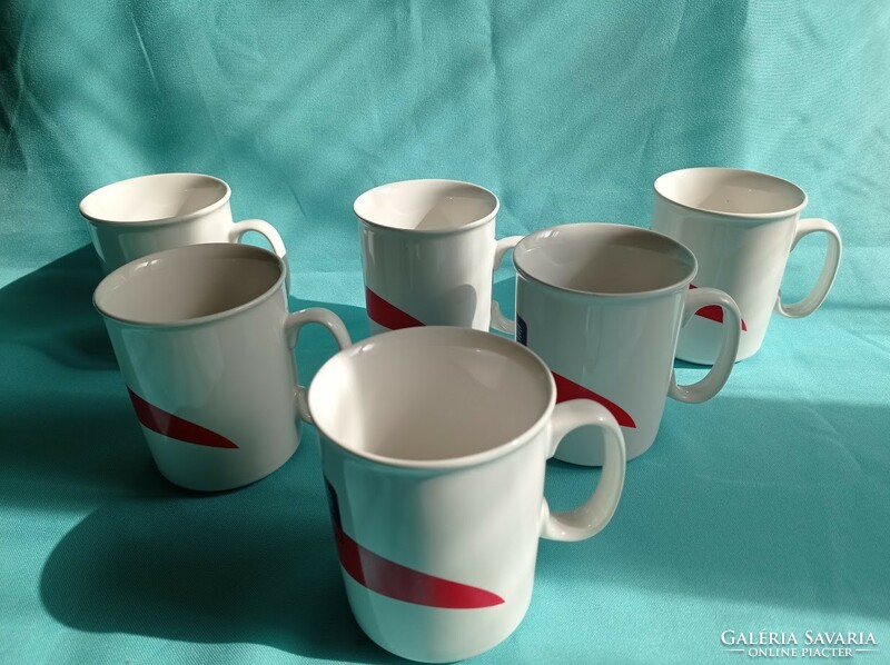 Retro westel 900 porcelain mug collection 6 pcs