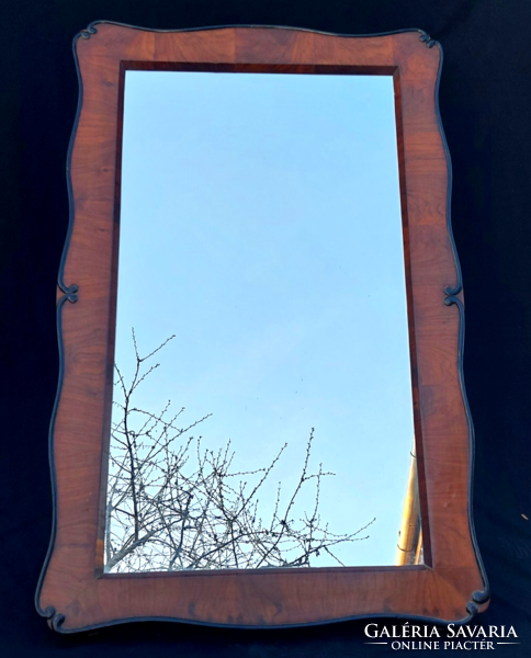 Neobarokk fakeretes méretes tükör, szép darab! 120x74 cm
