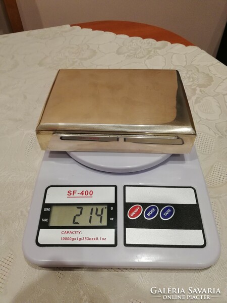 Ezüst kártya doboz!! 214 gramm!