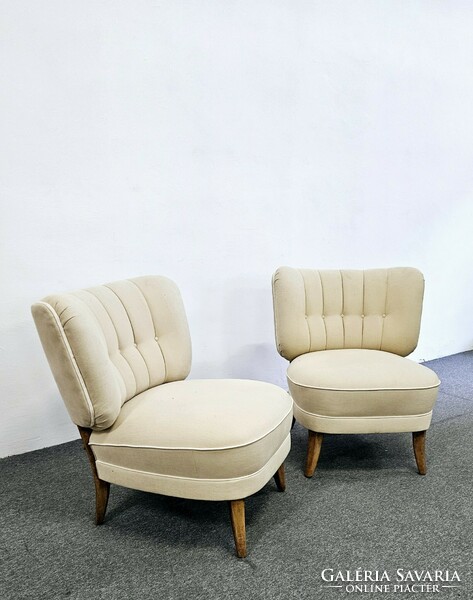 Mid century vintage otto schulz lounge chairs for jio möbler, 1940s, sweden