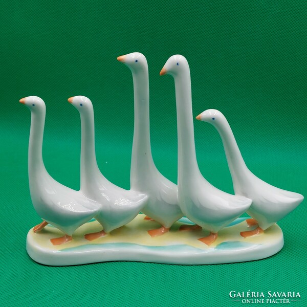 Garbera skärma rare collector's aquincum goose row porcelain figure
