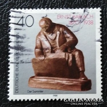 Bb823p / Germany - Berlin 1988 ernst barlach stamp stamped