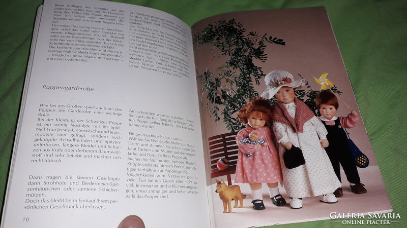 1987.Christa Franck -  Svájci rongybabák - munkafüzet RUHASABLONOK TIPPEK könyv német képek szerint
