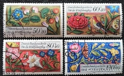 Bb744-7p / Germany - Berlin 1985 public welfare : miniatures stamp set stamped
