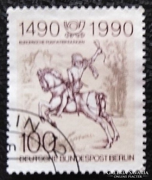 Bb860p / Germany - Berlin 1990 500th anniversary of postal delivery stamp sealed