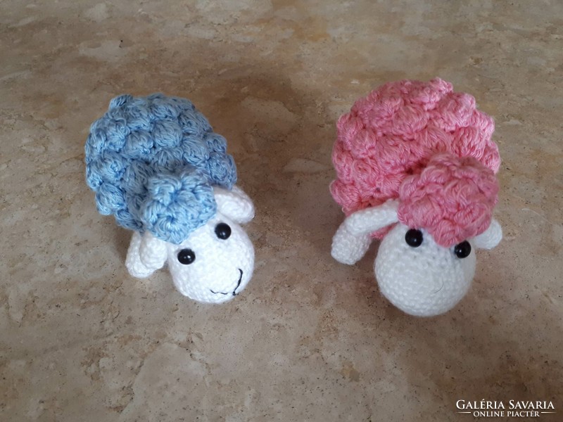 Easter lambs hand crochet toy