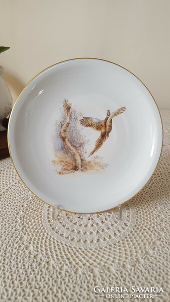 Rare lowland porcelain, forest animal small plate, cookie plate 6 pcs.