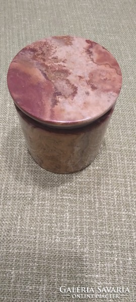Cylindrical onyx jar, box