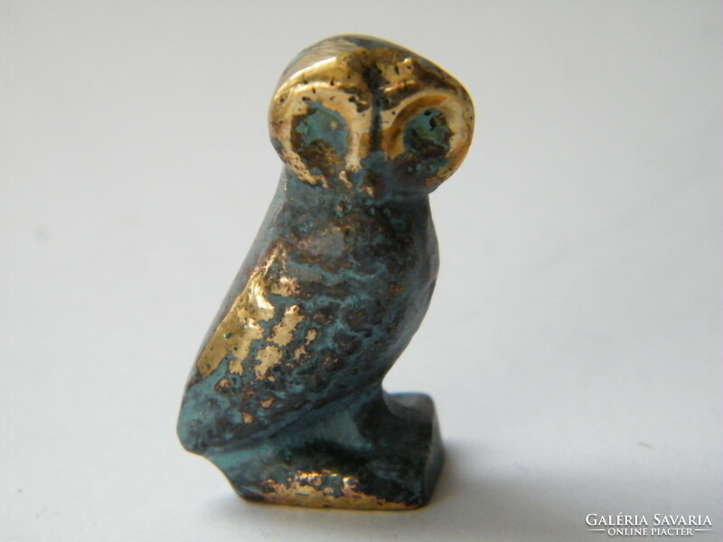 Mini copper owl figure