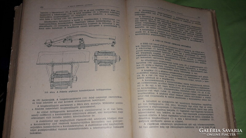 1952.V. I. Anohin - Wittenberg Ottó - A gépkocsi szerkezete -  könyv a képek szerint NÉPSZAVA