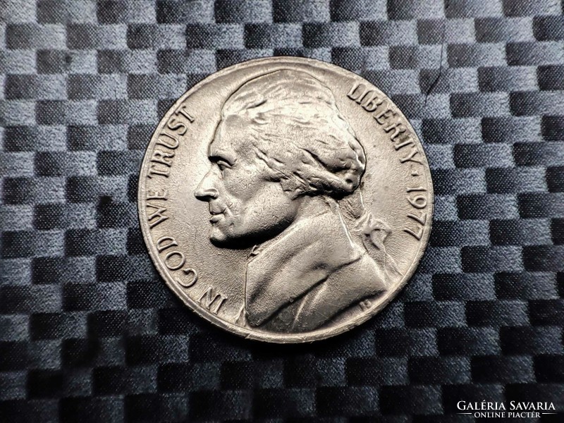 Amerikai Egyesült Államok 5 cent, 1977 Jefferson Nickel