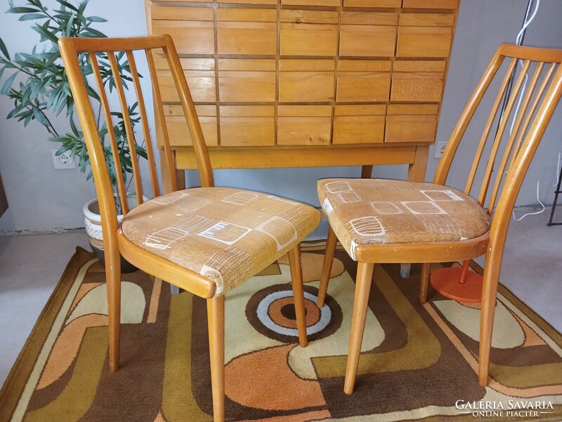 Czech retro design chair pair of chairs