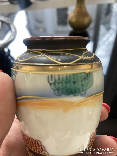 Japán Satsuma váza, porcelán